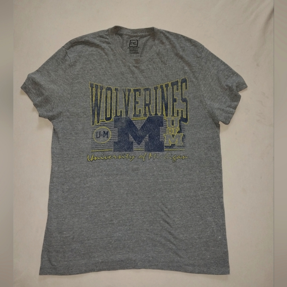 Pro Edge Gray Wolverines Short Sleeve Tee